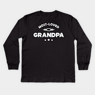 Grandpa - Most loved grandpa Kids Long Sleeve T-Shirt